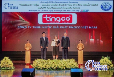 ​Tingco vinh dự Đạt Thương Hiệu Được yêu thích nhất năm 2025, ngành thực phẩm đồ uống